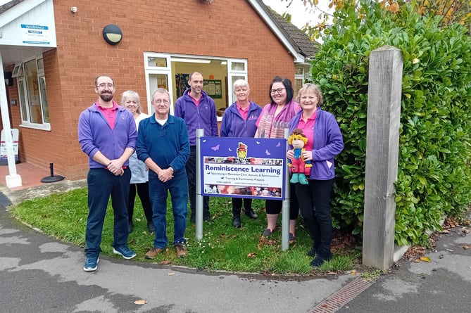 The Reminiscence team along with Brian Withers, Chairman of Friends of Reminiscence Learning